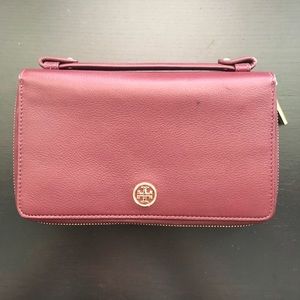 Tory Burch Burgundy Clutch